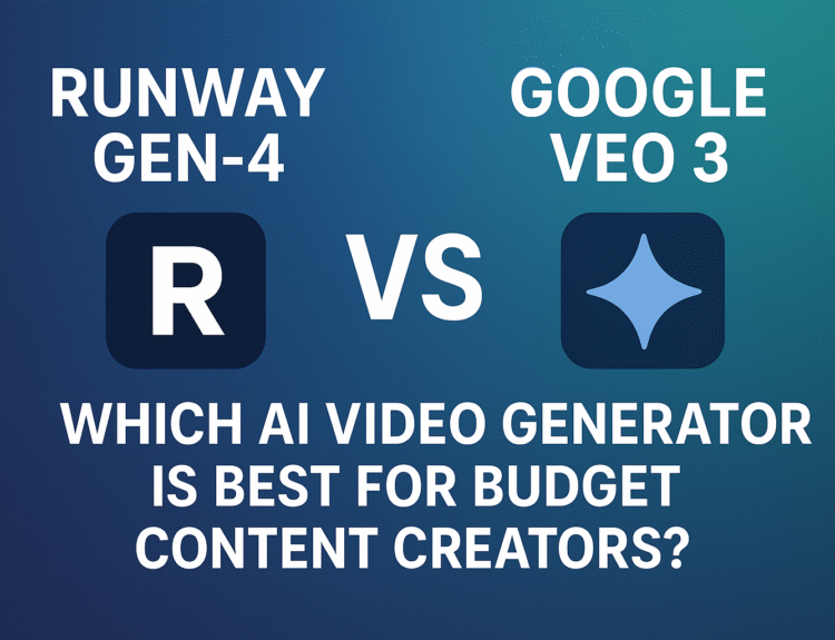 Runway Gen-4 vs Google Veo 3: Which AI Video Generator Is Best for Budget Content Creators?